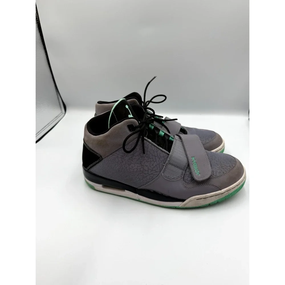 Air Jordan Flightclub‎ 90s Green Glow 602661-013 Mens 12 Sneaker Gray Basketball